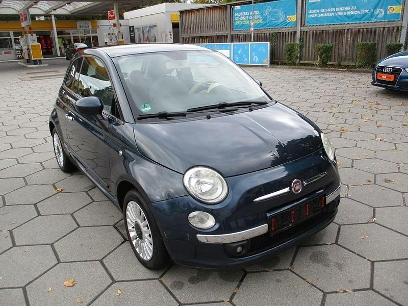 Blau Gebraucht 2009 Fiat 500 Lounge Kleinwagen | 5.990 € (Fairer Preis) - Bild 1/4