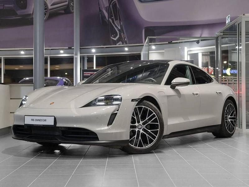 Grau Gebraucht 2022 Porsche Taycan Limousine | 58.900 € (Superpreis) - Bild 1/4