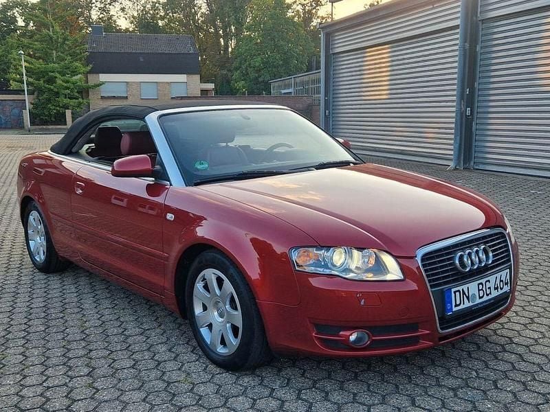 Rot Gebraucht 2007 Audi A4 Cabriolet Sport Cabrio | 8.950 € (Fairer Preis) - Bild 1/4