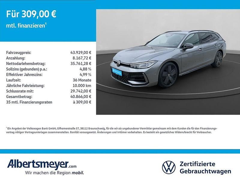 Grau Gebraucht 2024 VW Passat R-line Kombi | 43.929 € (Guter Preis) - Bild 1/4
