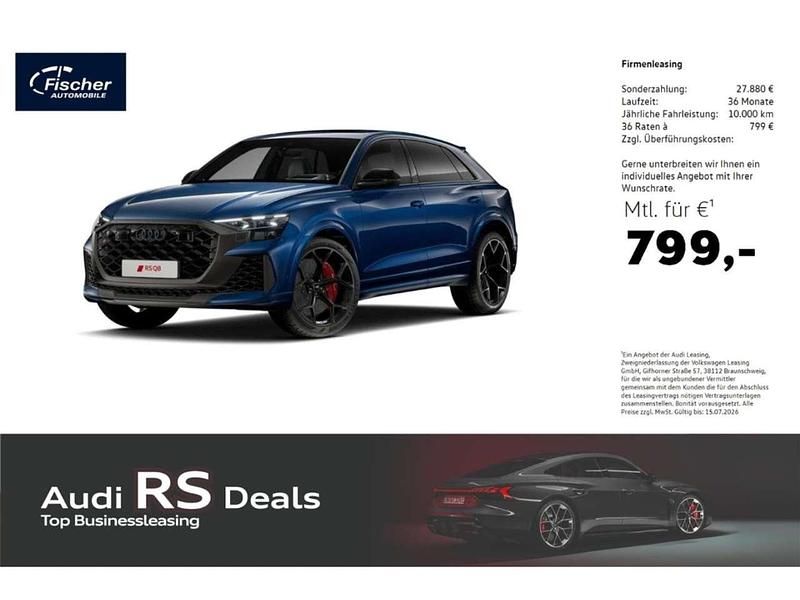 Neu Audi RS Q8 Performance 640 PS (470 kW) 2026 Ascariblau metallic SUV