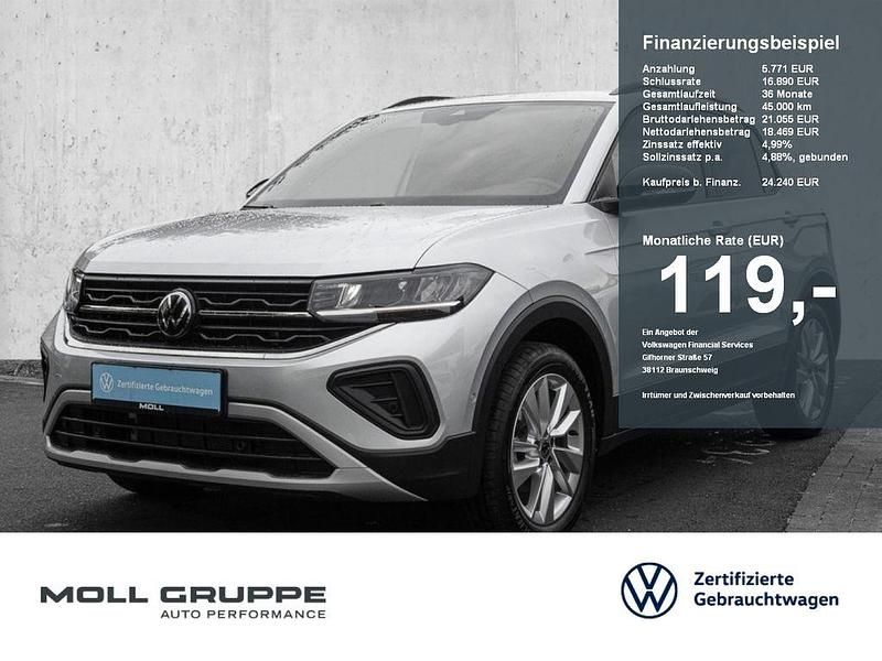 Silber Gebraucht 2024 VW T-Cross Life SUV | 24.240 € (Fairer Preis) - Bild 1/4