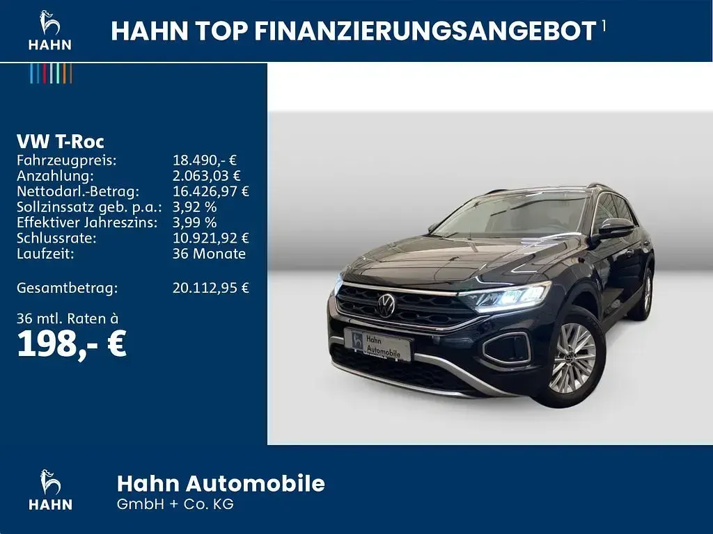 Gebraucht VW T-Roc Life 110 PS (80 kW) 2022 Schwarz SUV