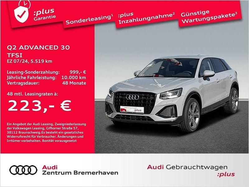 Pfeilgrau perleffekt Gebraucht 2024 Audi Q2 Advanced Plus SUV | 28.780 € (Fairer Preis) - Bild 1/4