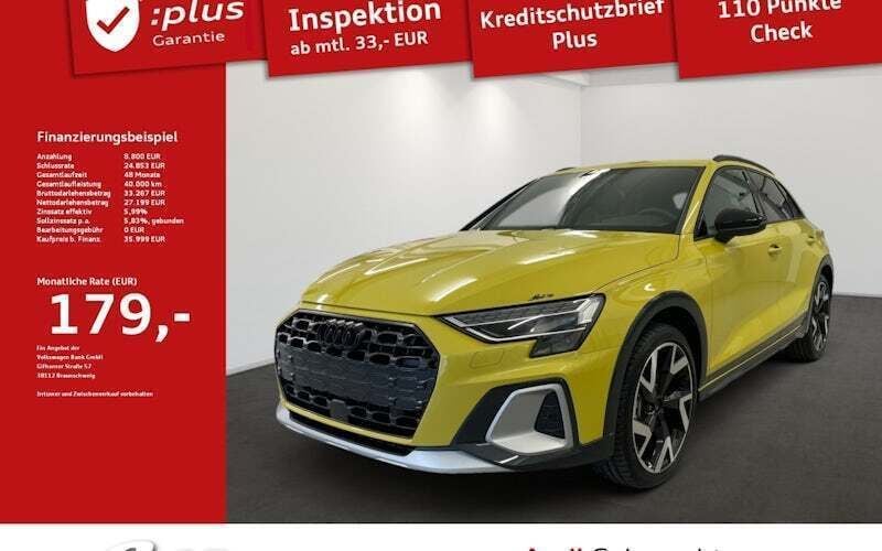 Gelb Gebraucht 2024 Audi A3 Sportback Comfort Limousine | 35.999 € (Guter Preis) - Bild 1/4