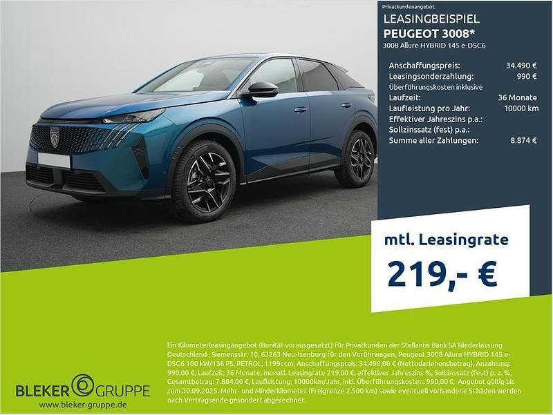 Met. obsession blau Gebraucht 2025 Peugeot 3008 Allure SUV | 34.490 € (Guter Preis) - Bild 1/3