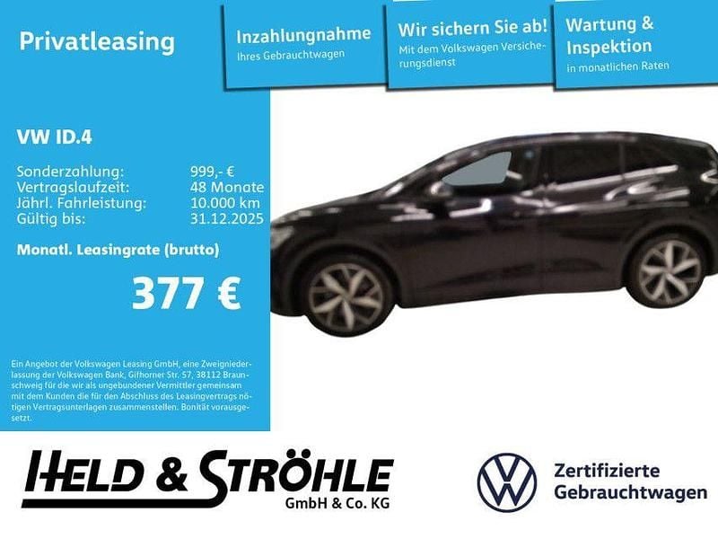 Grenadillschwarz metallic Gebraucht 2025 VW ID.4 GTX SUV | 40.570 € (Superpreis) - Bild 1/3