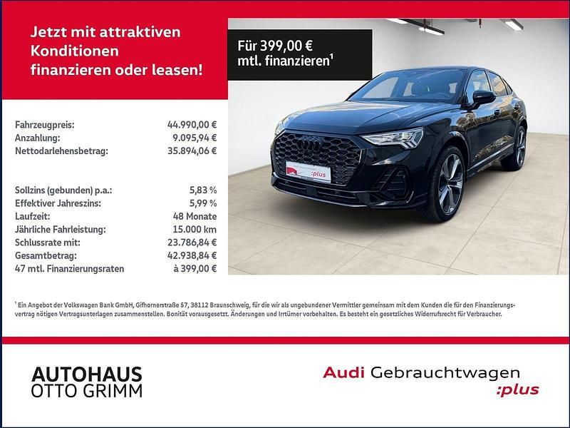 Mythosschwarz metallic Gebraucht 2024 Audi Q3 Sportback S-Line SUV | 44.989 € (Etwas zu teuer) - Bild 1/4