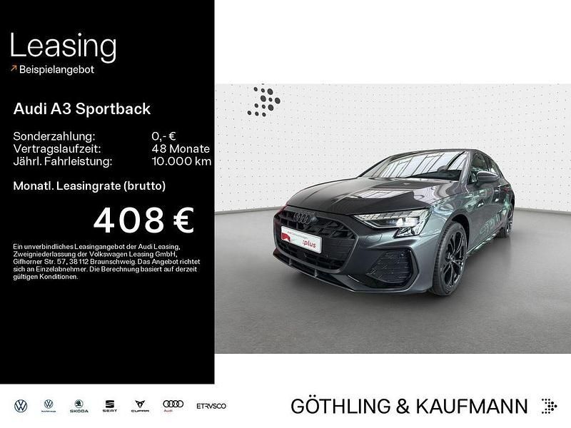 Grau Gebraucht 2025 Audi A3 Sportback S-Line Limousine | 36.990 € (Guter Preis) - Bild 1/4