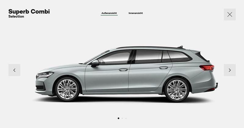 Neu Skoda Superb Selection 150 PS (110 kW) 2025 Silber Kombi