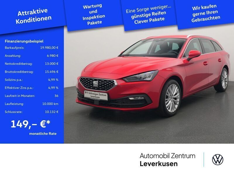 Schwarz / emocion rot (metallic) Gebraucht 2021 Seat Leon ST XCELLENCE Kombi | 19.980 € (Guter Preis) - Bild 1/4