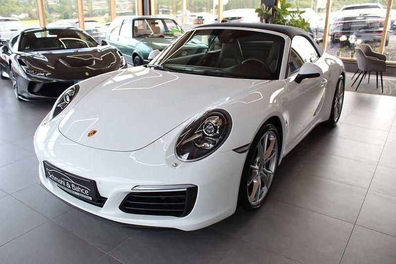 Weiß Gebraucht 2018 Porsche 911 Carrera Cabriolet Cabrio | 104.990 € (Fairer Preis) - Bild 1/4