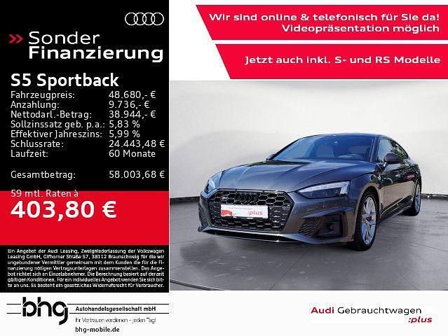 Daytonagrau perleffekt Gebraucht 2022 Audi S5 Sportback Ambiente Kleinwagen | 48.680 € (Fairer Preis) - Bild 1/4