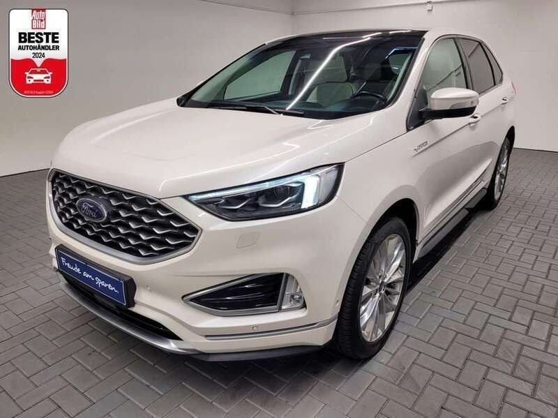 Weiß (arktisweissmet.) Gebraucht 2019 Ford Edge Vignale SUV | 28.480 € (Fairer Preis) - Bild 1/4