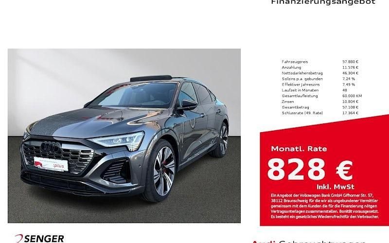 Gebraucht Audi Q8 Sportback e-tron S-Line 300 kW (408 PS) 2023 Daytonagrau perleffekt SUV