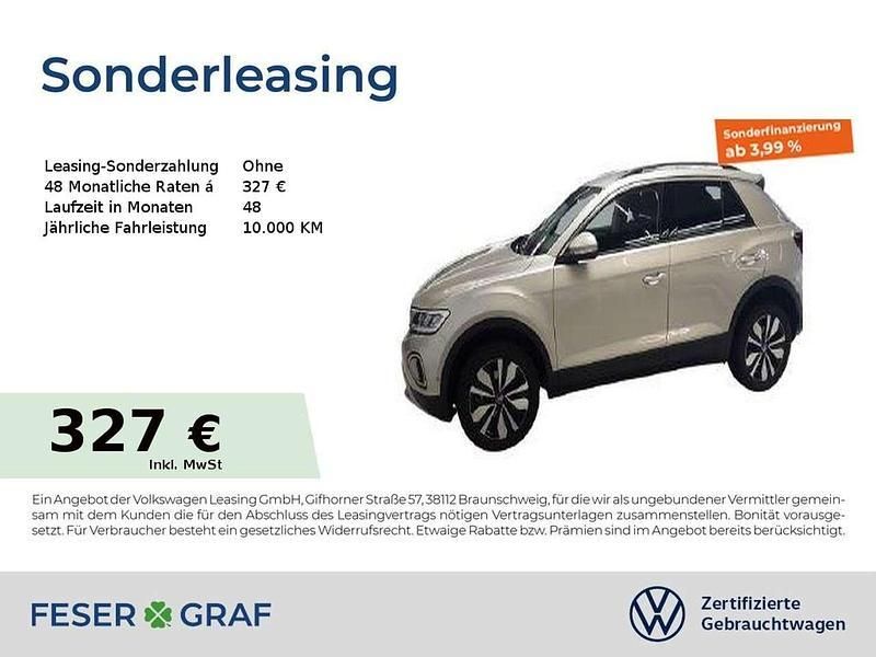 Ivory silver metallic Gebraucht 2024 VW T-Roc Move SUV | 28.980 € (Guter Preis) - Bild 1/2