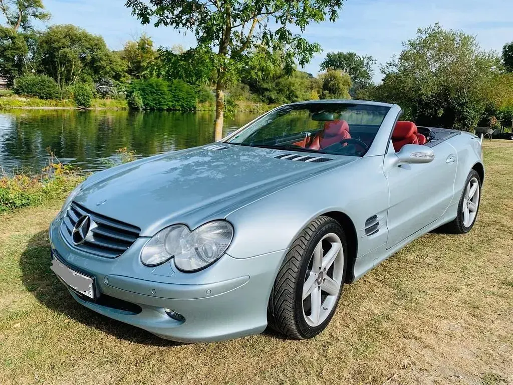 Gebraucht Mercedes SL500 306 PS (225 kW) 2002 Silber Cabrio