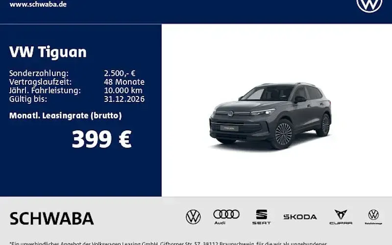 Gebraucht VW Tiguan Goal 193 PS (141 kW) 2025 Grau SUV