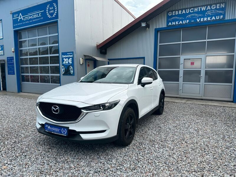 Arctic white Gebraucht 2021 Mazda CX-5 Prime-Line SUV | 19.600 € - Bild 1/4