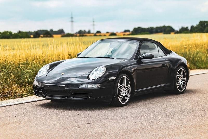 Schwarz Gebraucht 2008 Porsche 911 Carrera 4 Cabriolet Cabrio | 52.500 € (Guter Preis) - Bild 1/4