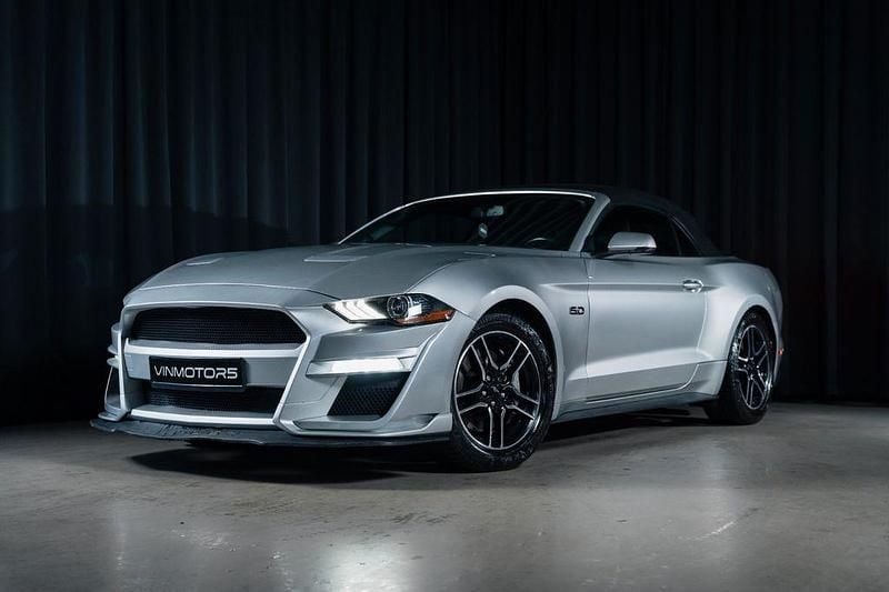 Silber Gebraucht 2018 Ford Mustang GT Convertible Cabrio | 31.999 € (Fairer Preis) - Bild 1/4