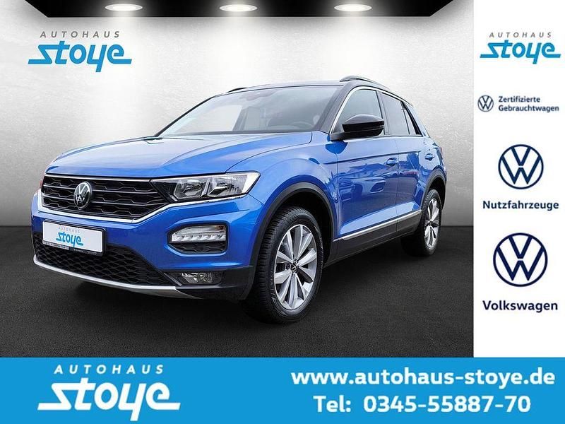 Blau Gebraucht 2022 VW T-Roc Style SUV | 19.690 € (Guter Preis) - Bild 1/4