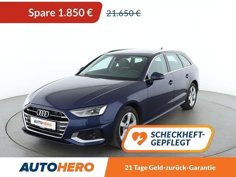 Blau Gebraucht 2020 Audi A4 Advanced Kombi | 19.800 € (Superpreis) - Bild 1/3
