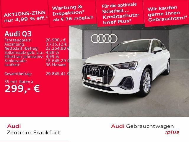 Ibisweiß Gebraucht 2022 Audi Q3 S-Line SUV | 26.990 € (Superpreis) - Bild 1/3