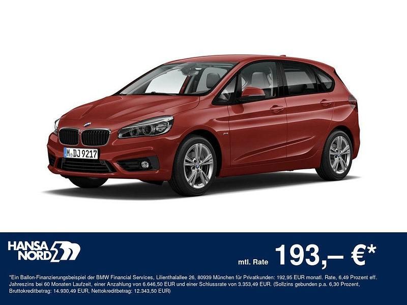 Rot Gebraucht 2017 BMW 220 Active Tourer Sport Line Van / Kleinbus | 18.990 € (Etwas zu teuer) - Bild 1/3