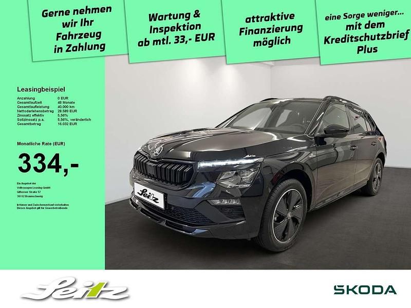 Schwarz magic perleffekt Gebraucht 2025 Skoda Kamiq Monte Carlo SUV | 28.389 € (Teuer) - Bild 1/3