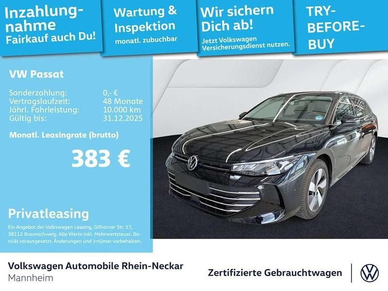 Grenadillschwarz metallic Gebraucht 2025 VW Passat Business Kombi | 34.391 € (Superpreis) - Bild 1/3