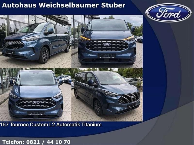 Blau Neu 2025 Ford Tourneo Custom Titanium Van / Kleinbus | 56.900 € (Fairer Preis) - Bild 1/4