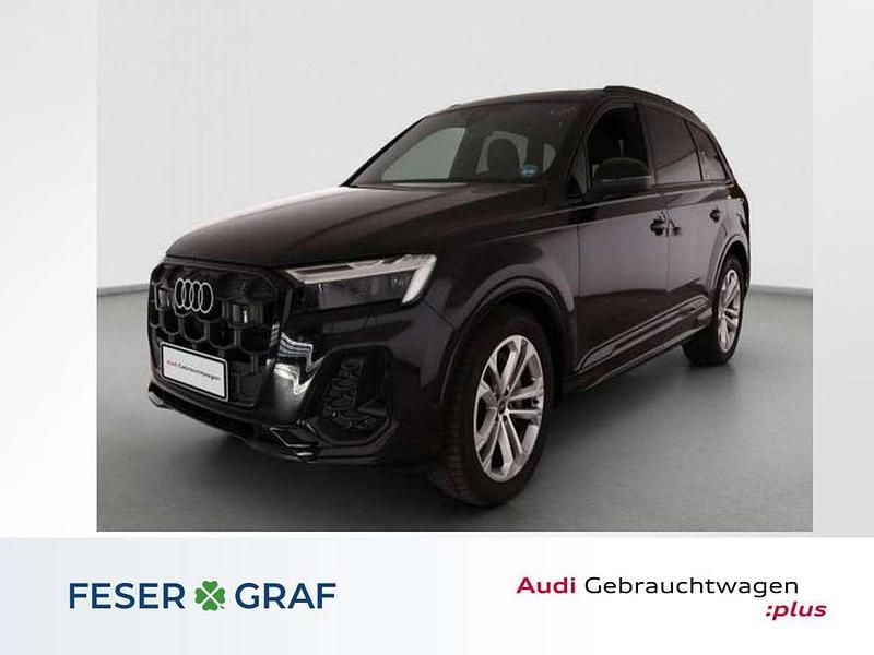 Mythosschwarz metallic Gebraucht 2025 Audi Q7 S-Line SUV | 64.489 € (Fairer Preis) - Bild 1/4