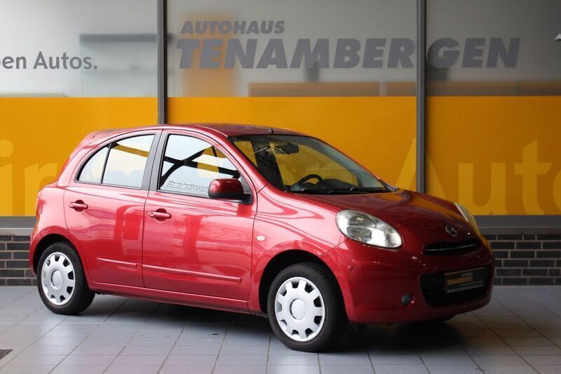 Rot Gebraucht 2012 Nissan Micra Acenta Kleinwagen | 5.900 € (Etwas zu teuer) - Bild 1/4
