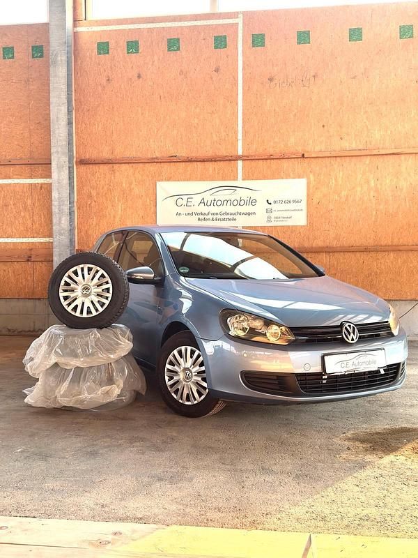 Blau Gebraucht 2009 VW Golf VI Kleinwagen | 3.299 € (Superpreis) - Bild 1/4