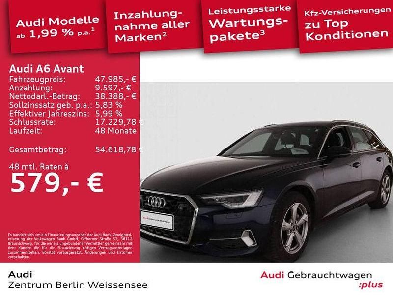Blau Gebraucht 2025 Audi A6 Advanced Kombi | 47.985 € (Guter Preis) - Bild 1/4