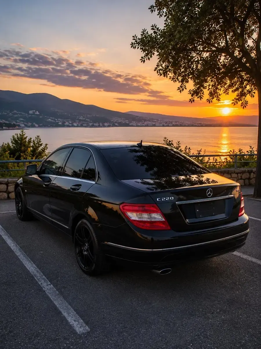 Gebraucht Mercedes C220 170 PS (125 kW) 2008 Schwarz Limousine