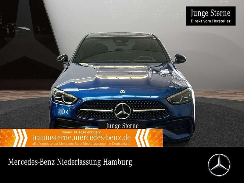 Blau Gebraucht 2024 Mercedes C300e AMG Limousine | 42.890 € (Superpreis) - Bild 1/3