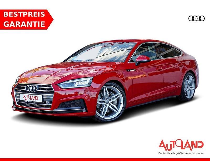 Rot Gebraucht 2017 Audi A5 Sportback S-Line Kleinwagen | 28.950 € (Teuer) - Bild 1/4