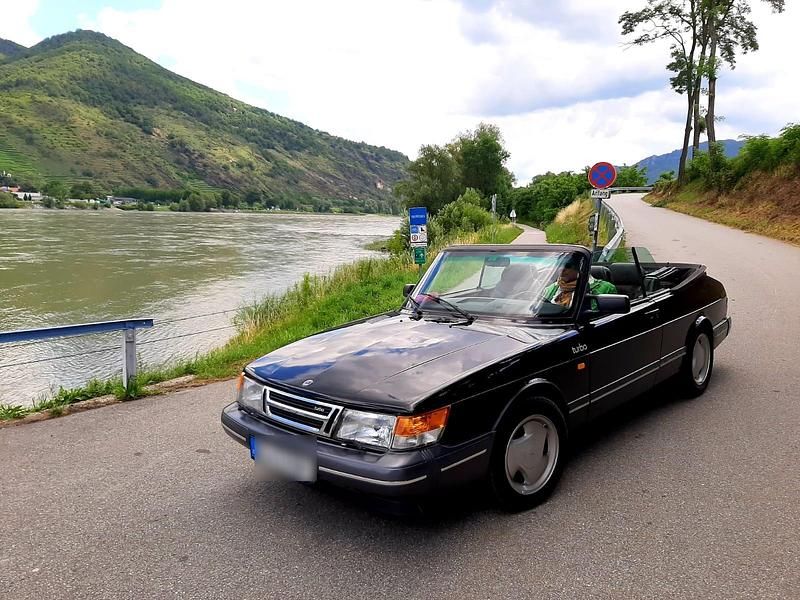 Schwarz Gebraucht 1989 Saab 900 Cabriolet Cabrio | 15.900 € - Bild 1/4
