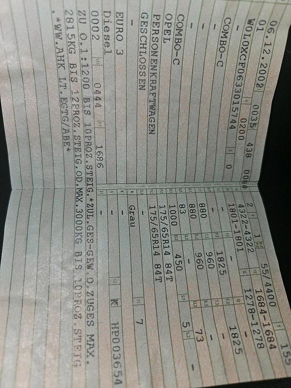 Silber Gebraucht 2002 Opel Combo Kombi | 1.750 € (Fairer Preis) - Bild 1/1