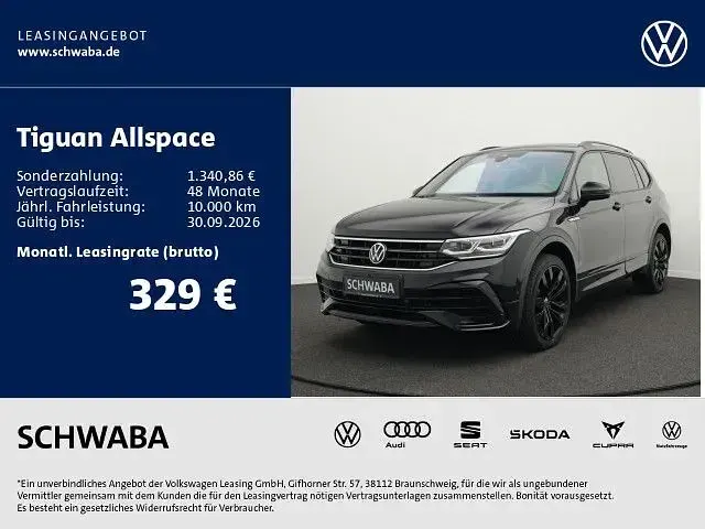 Gebraucht VW Tiguan Allspace R-line 200 PS (147 kW) 2023 Deep black perleffekt SUV