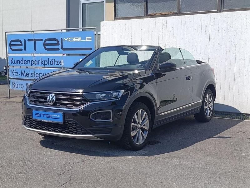 Schwarz Gebraucht 2020 VW T-Roc Cabriolet Style Cabrio | 22.850 € (Fairer Preis) - Bild 1/4