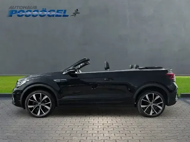 Gebraucht VW T-Roc Cabriolet R-line 150 PS (110 kW) 2023 Schwarz Cabrio