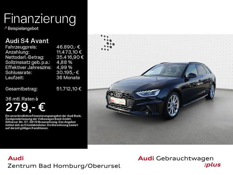Mythosschwarz metallic Gebraucht 2022 Audi S4 Ambiente Kombi | 46.890 € (Fairer Preis) - Bild 1/4