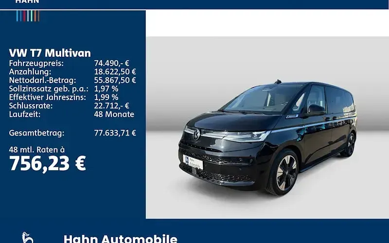 Gebraucht VW Multivan 150 PS (110 kW) 2026 Schwarz Van / Kleinbus