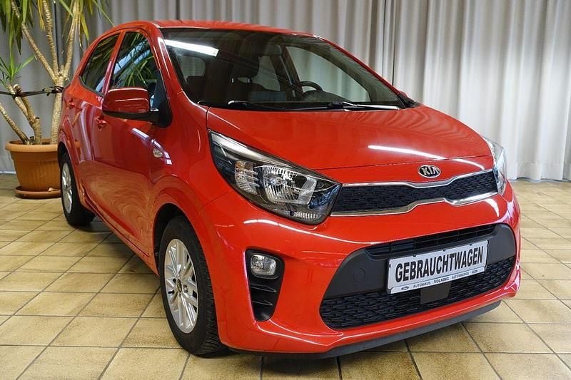 Rot Gebraucht 2021 Kia Picanto DREAM-TEAM Edition Kleinwagen | 9.880 € (Guter Preis) - Bild 1/4