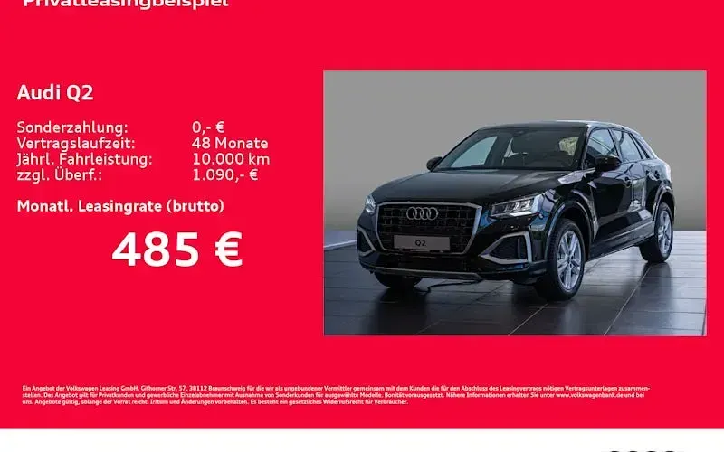 Neu Audi Q2 Advanced Plus 150 PS (110 kW) 2026 Schwarz SUV