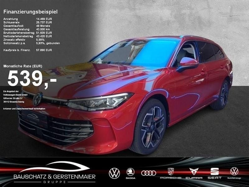 Rot Gebraucht 2024 VW Passat Elegance Kombi | 57.890 € - Bild 1/4