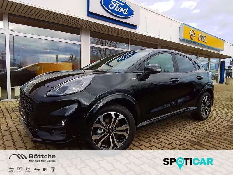 Obsidianschwarz metallic Gebraucht 2024 Ford Puma ST-Line SUV | 21.880 € (Guter Preis) - Bild 1/4